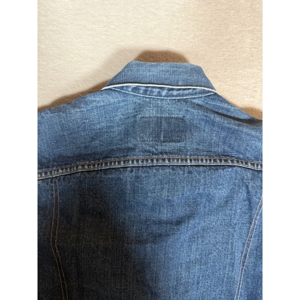 Vintage Levis Orange Tab Denim Trucker Jacket USA 70505-0217 Boys 18 Fits XS